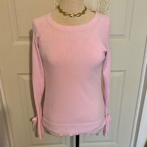 Peter Nygard Light Pink Top with Sleeve Ties